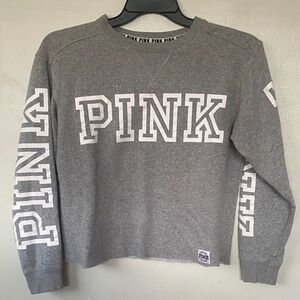 PINK Victoria's Secret Gray Crewneck